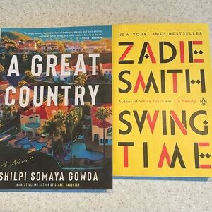 2 Fiction novels - A Great Country & Swing Time